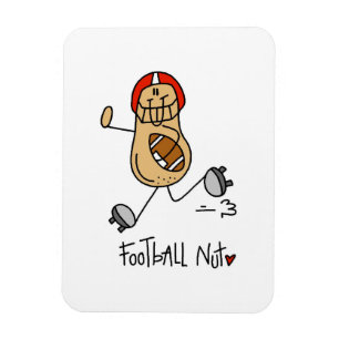 Fußball-Nuss-T-Shirts und Geschenke Magnet