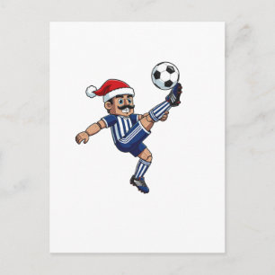 Fußball Nussknacker Weihnachten 2026 Feiertags-Spo Postkarte