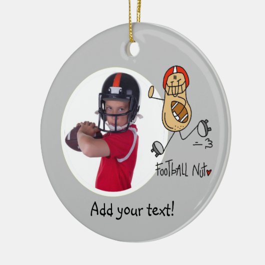 Fußball Nut Personalisierte Foto Ornament (Links)