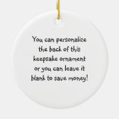 Fußball Nut Personalisierte Foto Ornament (Hinten)