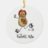 Fußball-Nut-T - Shirt und -Geschenke Keramikornament (Vorne)