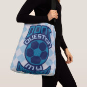 Fußball-Obsession überall auf der Drucktasche Tragetaschen Mit Langen Trägern (Von Nahem)