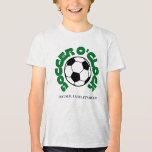 Fußball O'Clock – Fokussiert bis zum Ende Fußbal Tri-Blend Shirt