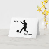 Fußball oder Fußball Karte (Gelbe Blume)