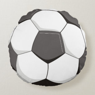 Fußball oder Fußball Rundes Kissen