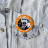 Fußball oder Sportsport Spirit Foto Orange Button (Beispiel)