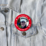 Fußball oder Sportsport Spirit Foto Rot Button<br><div class="desc">Der gesamte Text ist einstellbar! Finden Sie Ihr Lieblings-Sport-Foto,  um dies zu Ihrem eigenen zu machen! Ideal für Turniere und Spieltage. Tragen Sie Ihren Sportwitz-Button mit Stolz. Andere Farben sind verfügbar. In meinem Shop finden Sie auch Autofahnen,  Dosenkühler,  Automotoren und andere Teamunterstützungsprodukte.</div>