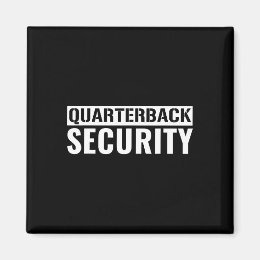 Fußball Offensive Linie Lineman Quarterback Protec Magnet (Vorne)