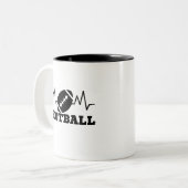 Fußball-Olympia Zweifarbige Tasse (Vorderseite Links)
