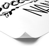 Fußball-Oma Damen Oma-Geschenk Poster (Ecke)