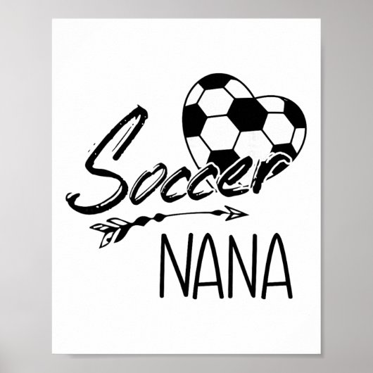 Fußball-Oma Damen Oma-Geschenk Poster (Vorne)