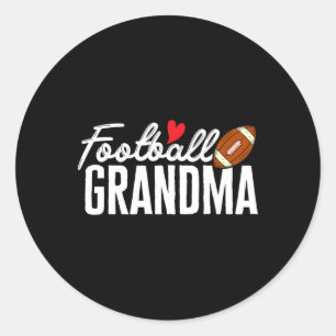 Fußball-Oma des Fußballspielers Football Grand Runder Aufkleber