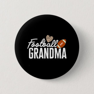 Fußball-Oma Football Spieler Leopard Fußball Button