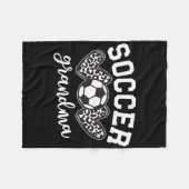 Fußball Oma Fußball Großmutter Spieltag Mutter Fleecedecke (Vorderseite (Horizontal))