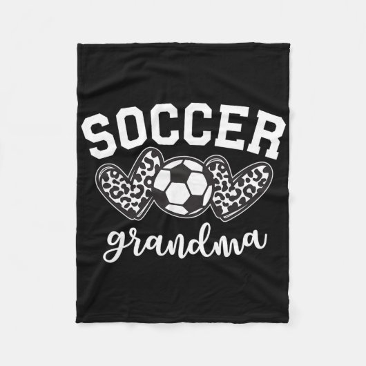 Fußball Oma Fußball Großmutter Spieltag Mutter Fleecedecke (Vorderseite)