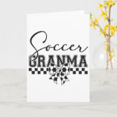 Fußball Oma Fußball Großmutter Spieltag Mutter' Karte (Gelbe Blume)