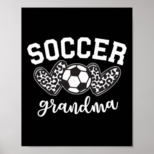 Fußball Oma Fußball Großmutter Spieltag Mutter' Poster (Vorne)