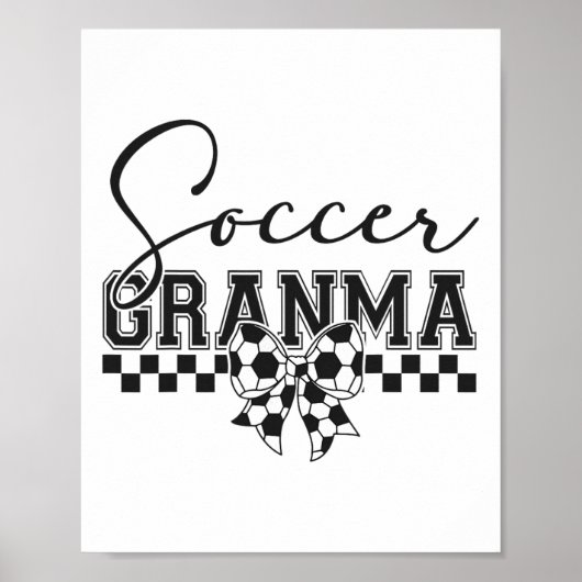 Fußball Oma Fußball Großmutter Spieltag Mutter' Poster (Vorne)