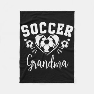 Fußball Oma Fußball Herz Fleecedecke