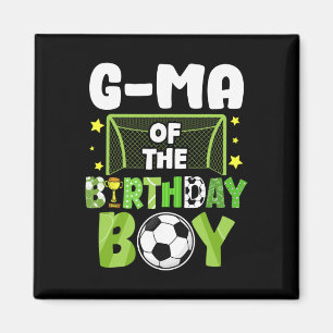 Fußball Oma Geburtstagsjunge Party Fußball Familie Magnet