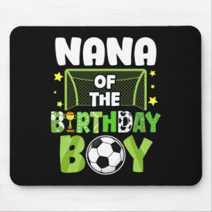 Fußball-Oma Geburtstagsjunge Party Fußball-Familie Mousepad