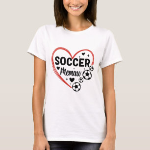 Fußball Oma Herz Fußballspieler Oma  T-Shirt