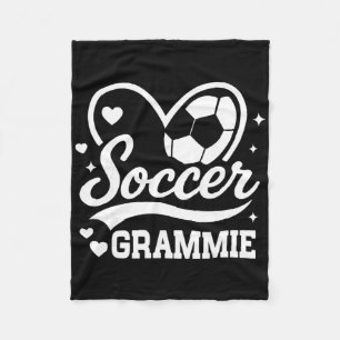 Fußball Oma Herz Liebe Fußballspieler Fleecedecke