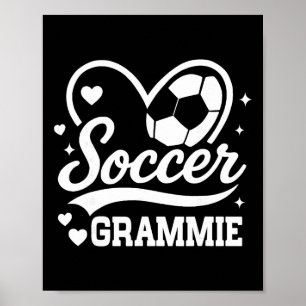 Fußball Oma Herz Liebe Fußballspieler Poster