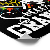 Fußball-Oma Leopard Heart Poster (Ecke)