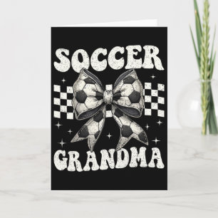 Fußball-Oma Lustiger Koketten-Bogen Fußball-Oma Karte