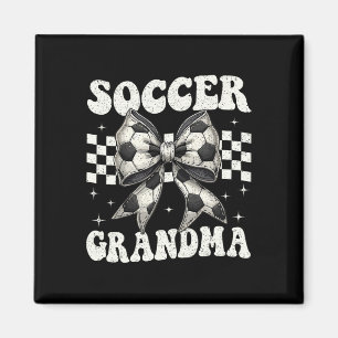 Fußball-Oma Lustiger Koketten-Bogen Fußball-Oma Magnet