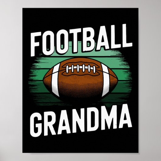 Fußball-Oma Poster (Vorne)