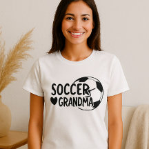 Fußball-Oma-Shirt - Niedliches Herz- und Balldesig