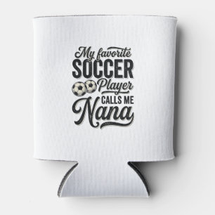 Fußball Oma Vintage Gravur Familie Spieler Shirt_ Dosenkühler