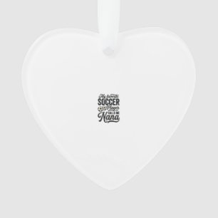 Fußball-Oma Vintage-Gravur Familie Spieler-Shirt_ Ornament