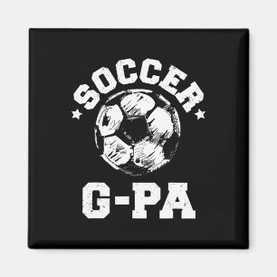 Fußball Opa Fußball Enkelin Distressed Lustiger Fu Magnet