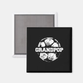 Fußball Opa Fußball Ll Split Lustiger Fußball Opa Magnet (Vorderseite/Rückseite)