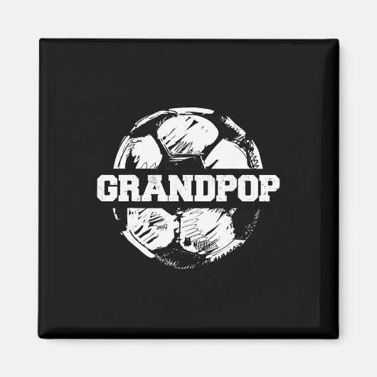 Fußball Opa Fußball Ll Split Lustiger Fußball Opa Magnet (Vorne)