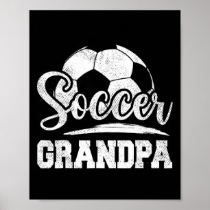 Fußball-Opa Fußballspieler Spieltag Vater-Tag Poster