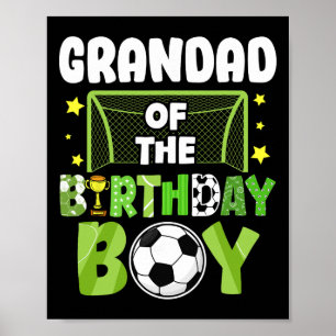 Fußball Opa Geburtstag Junge Party Fußball Familie Poster
