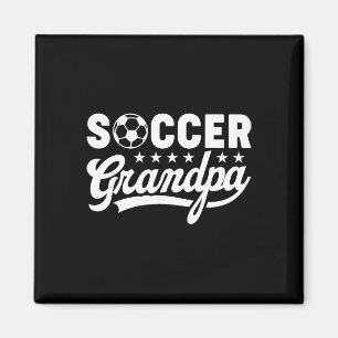 Fussball Opa Lustiger Sportspapa Vintage Humor Magnet