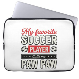 Fußball-Opa-Opa-vintage-Spieler-Opa-Shirt-Design Laptopschutzhülle