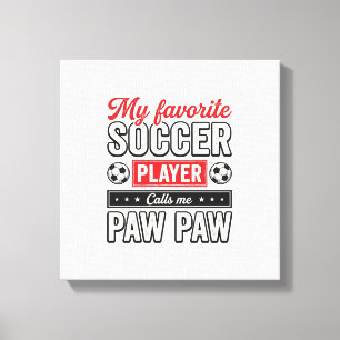 Fußball-Opa-Opa-Vintage-Spieler-Opa-Shirt-Design Leinwanddruck