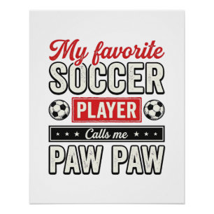 Fußball-Opa-Opa-Vintage-Spieler-Opa-Shirt-Design Poster