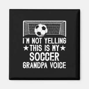 Fußball-Opa Stimme Opa eines Fußballspielers Großv Magnet