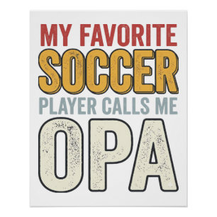 Fußball-Opa-Vintage-Typografie-Shirt-Design_1 Poster