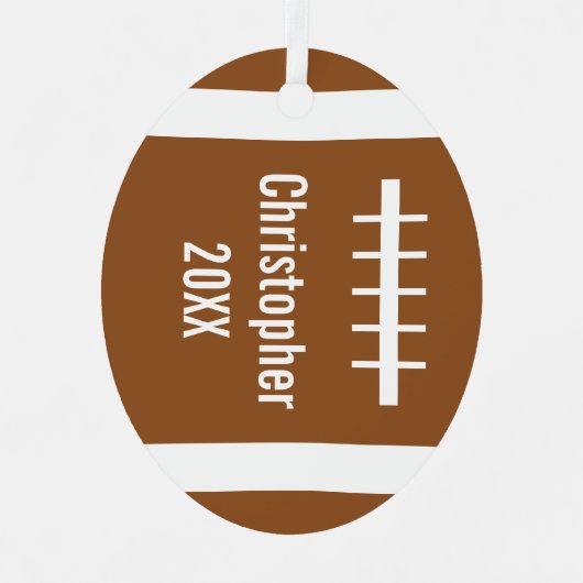 Fußball Ornament Aus Metall (Vorderseite)