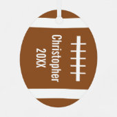 Fußball Ornament Aus Metall (Rückseite)