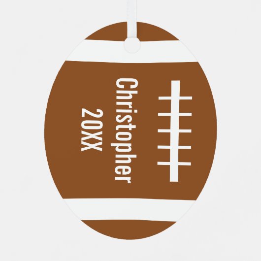 Fußball Ornament Aus Metall (Rückseite)