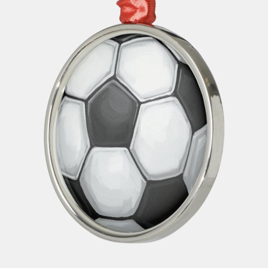 Fußball Ornament Aus Metall (Links)